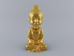 buda 3d impressão pronto modelo budista gautama bodhisattva estátua miniatura adoração shakyamuni rindo deus religião budda estatueta escultura desafio gadget arte esculturas 3d print model - Mito3D