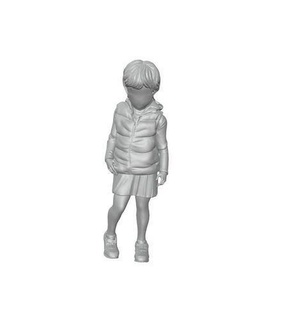 little girl whose childhood stolen war children child man kid character baby sister heart art sculptures 3d print model - Mito3D