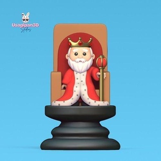 little prince chess - rook lonely king sculpture art statue miniatures toy decorative play cartoon cute game games board petit toys 3d print model - Mito3D
