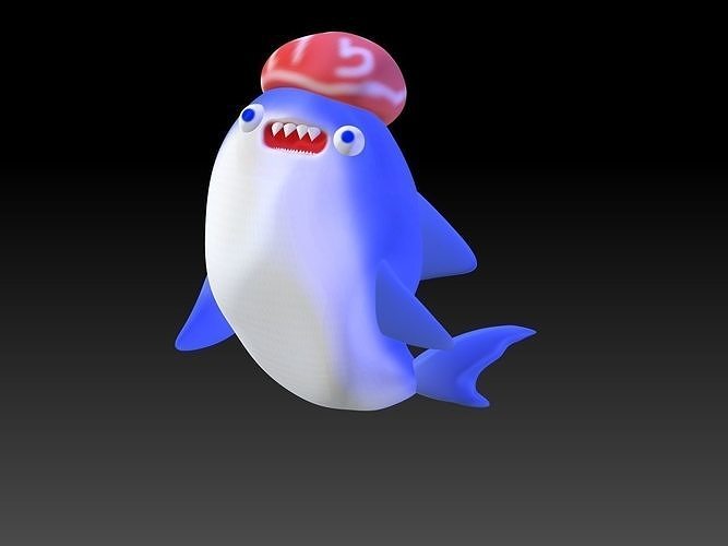 pequeño tiburón boca pasatiempo Arte escaneos réplicas 3D print model - Mito3D