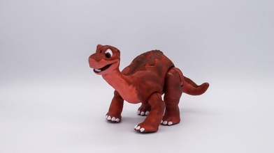 küçük ayak dinozor mafsallı oyuncak dino brachiosaurus tarih öncesi karikatür jurassic sauropoda antik nesli tükenmiş fosil kol hayvan oyunlar oyuncaklar paleoart paleontoloji paleo 3d print model - Mito3D