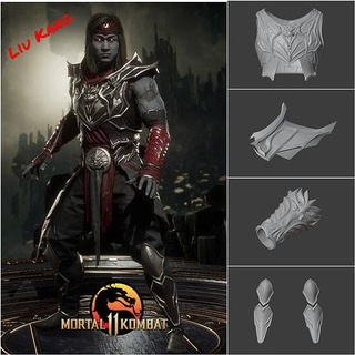 liu kang armor set mortal kombat 11 - hidden wrath liukang mortalkombat mk11 mask cosplay chest bracelet mkx mk9 fashion 3d print model - Mito3D