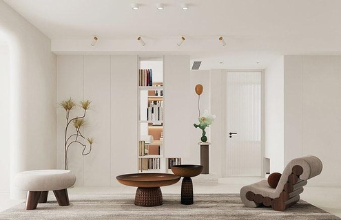 yaşayan oda modern iç tasarım ev mobilya sandalye kanepe masa yemek mutfak 3d print model - Mito3D