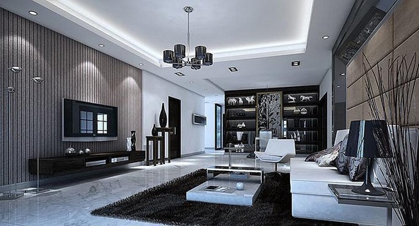 living room interior furniture design modern sofa chair armchair wood house 3d print model - Mito3D