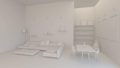 meubles de salon 8 x 10 m maison vie chambre le mobilier président table la lumière verre 3d print model - Mito3D