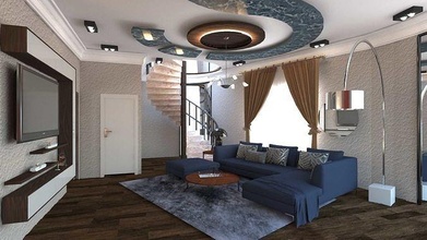 sala cocina mueble interior diseño casa moderno silla habitación mesa vivo comida sofá menaje celular madera plata tv 3d print model - Mito3D