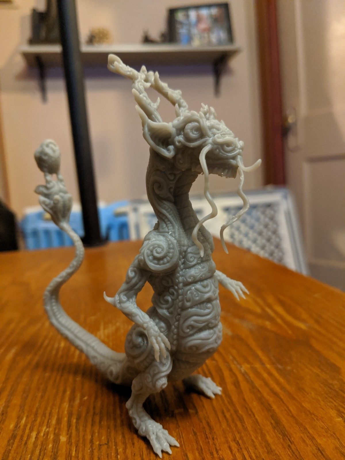 lizard ornate giger monster reptile animal character art sculptures 3D print model - Mito3D