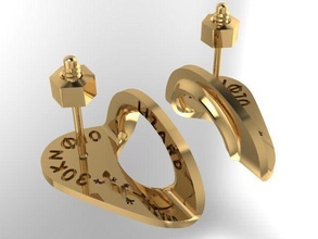 lizard earrings ear cuff wrap earring gecko gold silver nature fashion jewelry 3d print model - Mito3D