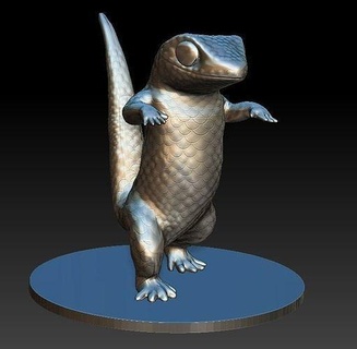 lizard gecko 3d model hi poly pbr textured animal creature reptile nature animals primitive iguana coldblooded virtual game hobby diy 3d print model - Mito3D