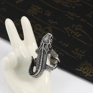 lizard ring men gold jewelry silver printable rings jewellery wedding biker diamond jewel dragon gem jewelri 3d print model - Mito3D