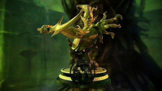 llanowar elfo Magia raccolta mitologia scultura arte statua fantasia sculture carattere mtg 3d print model - Mito3D
