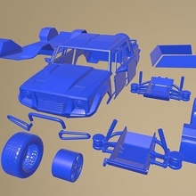 lm002 1986 imprimível carro separado partes corpo fenda passatempo 1 10 escalextrico Tamiya rc miniz rastejante Kyosho axial traxxas micro 3d print model - Mito3D