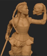 loba apexlegends escultura figura mujer diosa cuerpo antiguo arte juegos juguetes 3d print model - Mito3D