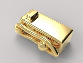 serratura 12 catena collana pendente braccialetto argento oro platina lusso moda gioielleria braccialetti scatola 3d print model - Mito3D