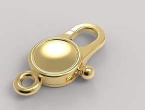 fechadura 3 1 colar pingente pulseira prata ouro platina luxo moda joalheria pulseiras 3d print model - Mito3D