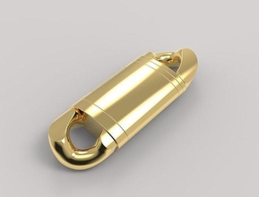 fechadura 5 colar pingente pulseira prata ouro platina luxo moda joalheria pulseiras 3d print model - Mito3D