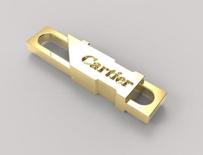 serratura 7 catena collana pendente braccialetto argento oro platina lusso moda gioielleria braccialetti 3d print model - Mito3D