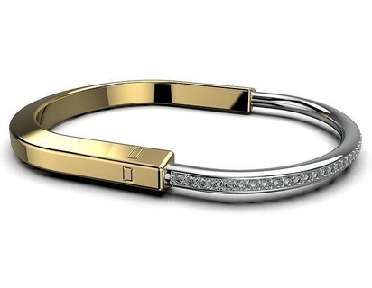 fermer clé bracelet 001 chopard bijoux argent or gemme pendentif tiffany anneaux mode beauté engagement diamant bague imprimable Chanel bracelets 3d print model - Mito3D