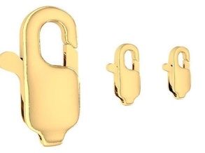 lock bracelet necklace 2923 jewelry fashion accessories gold diamond design fengshui necklaces 3d print model - Mito3D
