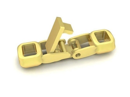 sperren kubanisch Männer Armbänder Halsketten 3574 Schmuck Mode Zubehör Gold Diamant Neu Design 3d print model - Mito3D