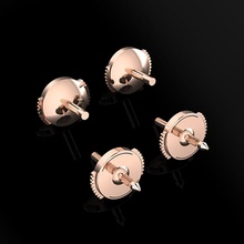 serratura orecchini gioielleria lusso elegante squillare gemma oro argento nozze diamante orecchino braccialetto collane pendente rinoceronte accessorio bellezza moda design cad 3d print model - Mito3D