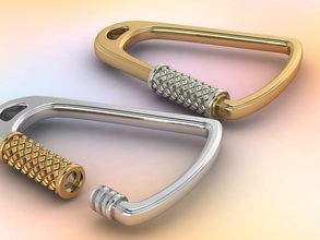 lock keychains tool vault keychain key ring keyring locking trinke jewelry 3d print model - Mito3D