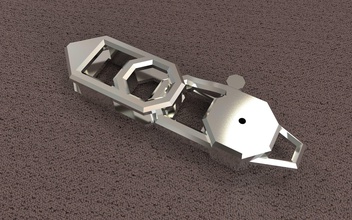 lock octahedron carabin jewelry zamok chain tool vault locking bracelet vasmigranik eight edges other 3d print model - Mito3D