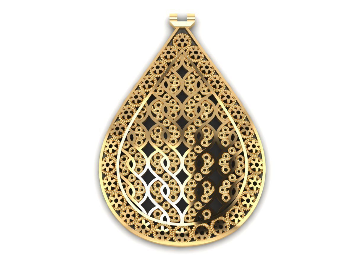 medaglione collana 29 oro gioiello 22k madalyon medaglia gioielleria argento stampabile nozze gemma fidanzamento diamante squillare brillante sterlina pendente ciondoli 3D print model - Mito3D