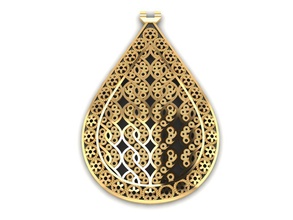 medalhão colar 29 ouro jóia 22k madalyon medalha joalheria prata jóias imprimível casamento gema noivado diamante anel brilhante esterlina pingente pingentes 3d print model - Mito3D