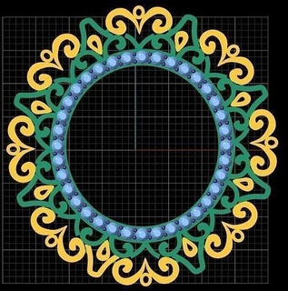 locket design decoration pattern art cutting 3d print model - Mito3D