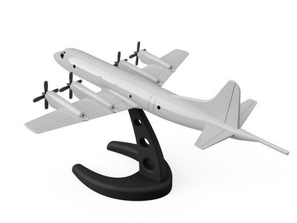 lockheed p 3 orion uçak donanma yolcu askeri pervane us gökyüzü uçuş model ayakta durmak ölçek 3d baskı hobi gadget kendin yap 3d print model - Mito3D