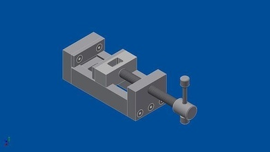 locking bar clamp designing machinery science engineering 3d print model - Mito3D