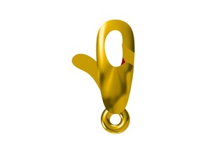 lockk gold hook symbol art jewelry 3d jewelcad silver bracelets 3d print model - Mito3D