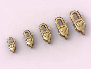 serrature catene di gioielleria braccialetti 007 oro argento stampabile gioielli babochka serratura cuore catena le matrimonio braccialetto bracciali fidanzamento la collana collane moda amore gli amanti 3d print model - Mito3D