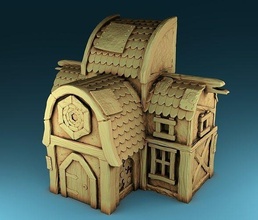 apresentar cabine casa pequeno cabana natureza Vila registro chalé bangalô lenha suburbano barraco berço 3d print model - Mito3D