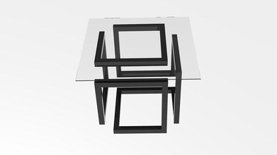 loft style coffee table model manufacture coffe cube diy decign house kitchen dining 3d print model - Mito3D
