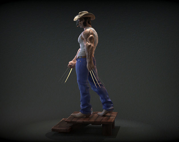 Logan hayret Wolverine Lobezno karakter süper kahraman tüzük çizgi roman x Men marvelstudios Sanat heykeller 3D print model - Mito3D