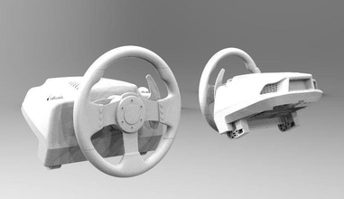 logitech g27 steering spare parts printable steeringwheel print racing simracing modding driving hobby diy automotive 3d print model - Mito3D
