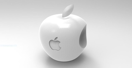 logo elma 3d model 3dprint yazdırılabilir sanat işaret anahtarlık cg yazdır stl dwg stp işaretler logolar 3d print model - Mito3D