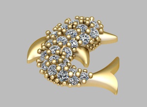 logo yunus takı yüzükler kolye yazdır tasarım anıt sanat altın platin indir gümüş ejderha kahyalar elmas mücevher modern maymun 3d print model - Mito3D