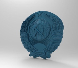 logo sssr bijoux avto qvality l'emblème partie détaillée d'autres 3d print model - Mito3D