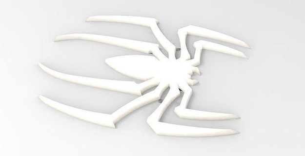 logolar örümcek 3d model 3dprint yazdırılabilir logo Sanat işaret stl sldprt cg Yazdır hazır adım işaretler 3d print model - Mito3D