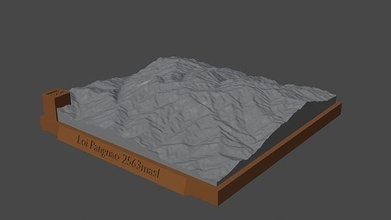 ley pasa montaña paisaje volcán terreno ambiente naturaleza fotogrametría elevación dem Ciencias 3d print model - Mito3D