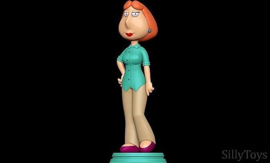 lois griffin - family guy woman wife female ginger cartoon art sculptures 3d print model - Mito3D
