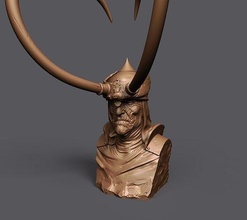 Loki Thor merveille dc bande dessinée fantaisie sculpter 3dprint buste miniature art sculptures 3d print model - Mito3D