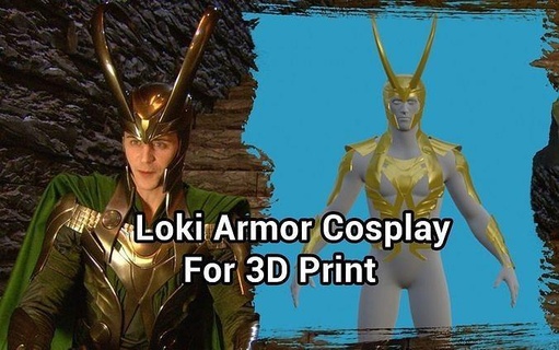 Loki armure cosplay vengeur Thor 3d personnage fantaisie armadura rigide art vengeurs ultron thanos Mobius ponton homme fer odin Odinson loisir DIY 3d print model - Mito3D