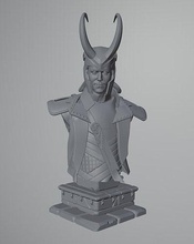 Loki buste merveille héros bande dessinée super Superman homme araignée fer rigide mutant marque dessin animé gars toile Thor Hela odin Jeux jouets 3d print model - Mito3D