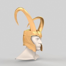loki casco cosplay disfraz bricolaje diy pasatiempo maravilla superhéroe thor 3d print model - Mito3D