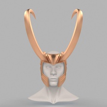 loki capacete thor 3 ragnarok 3d impressão modelo quadrinho cosplay traje coroa faça passatempo maravilha super heroi 3d print model - Mito3D