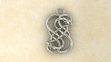 loki pendant jewelry silver gold 3dfile printing necklace luxury design fashion pendants 3d print model - Mito3D